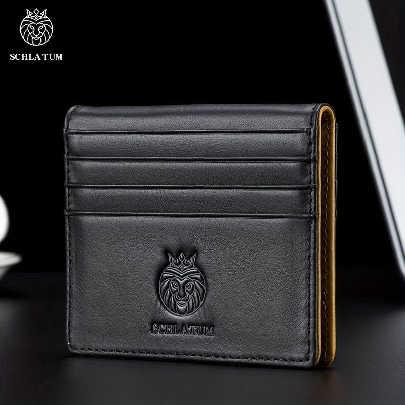 Men's Leather Wallet Coin Purse Ultra Thin Money Card Holder