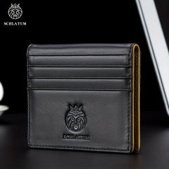 Men's Leather Wallet Coin Purse Ultra Thin Money Card Holder