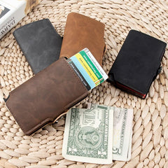 Men's RFID Blocking PU Leather Card Holder