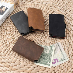 Men's RFID Blocking PU Leather Card Holder