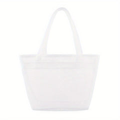 Mesh Clear Toiletry Bag Lightweight Portable Storage Beach Bag