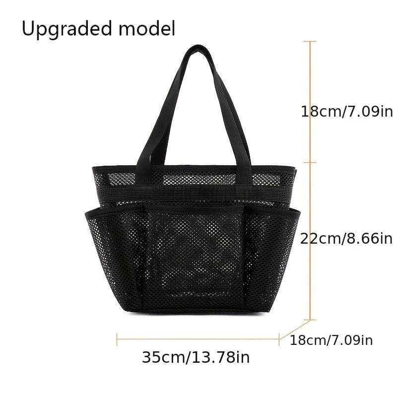 Mesh Clear Toiletry Bag Lightweight Portable Storage Beach Bag