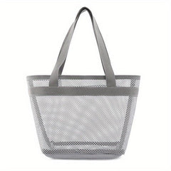 Mesh Clear Toiletry Bag Lightweight Portable Storage Beach Bag