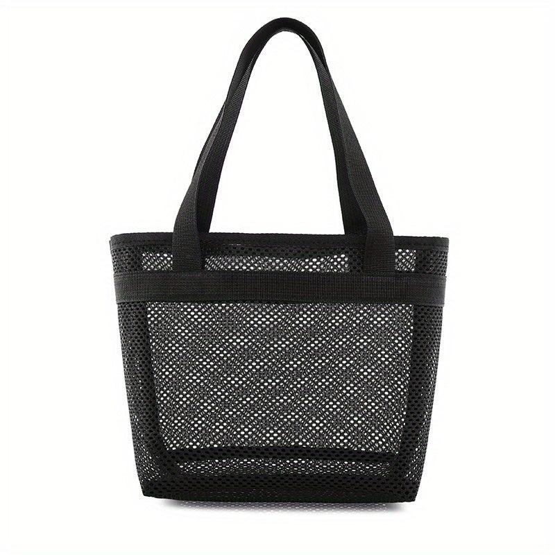 Mesh Clear Toiletry Bag Lightweight Portable Storage Beach Bag