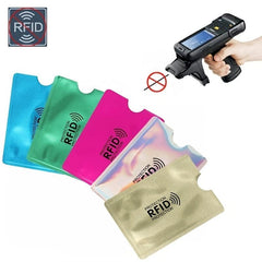 5pcs Slim Anti Rfid Wallet Blocking Card Holder