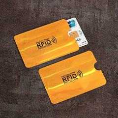 5pcs Slim Anti Rfid Wallet Blocking Card Holder