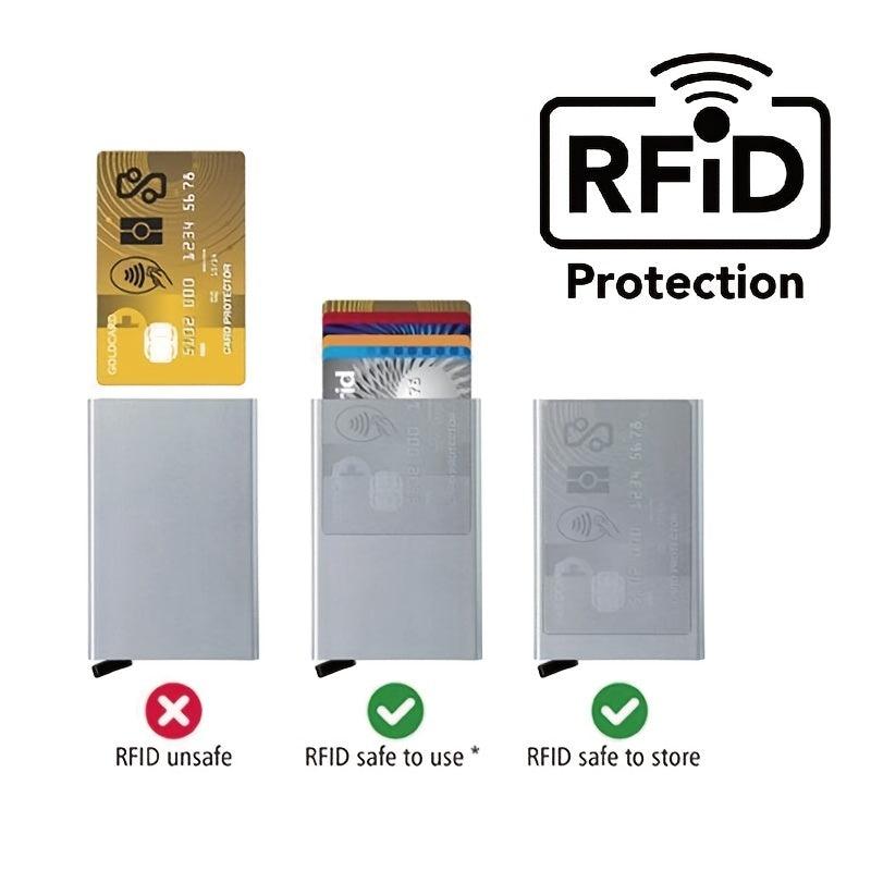 5pcs Slim Anti Rfid Wallet Blocking Card Holder