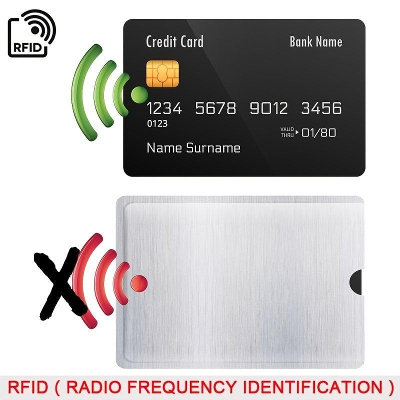 5pcs Slim Anti Rfid Wallet Blocking Card Holder