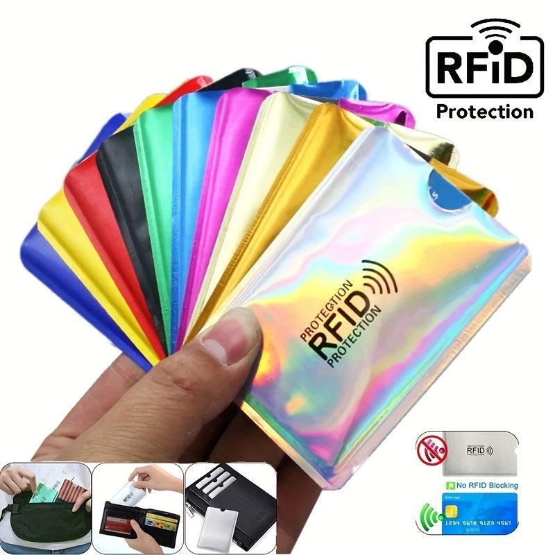 5pcs Slim Anti Rfid Wallet Blocking Card Holder