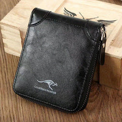 Men's Large Capacity Zipper Wallet with Card Slots