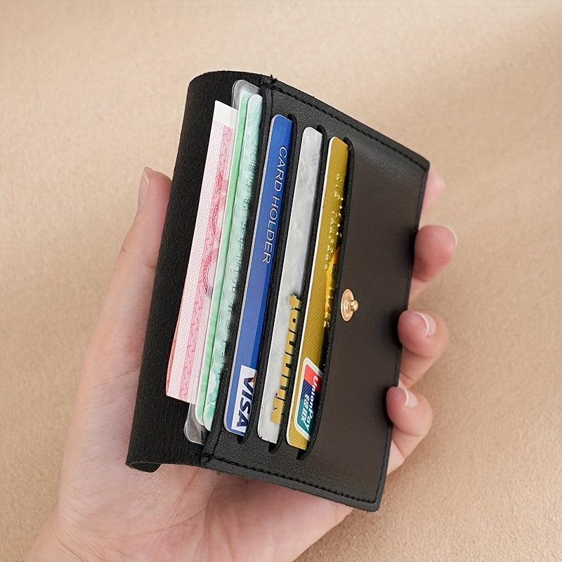 Hasp Card Holder Ultra thin Wallet Small Light Card Slot