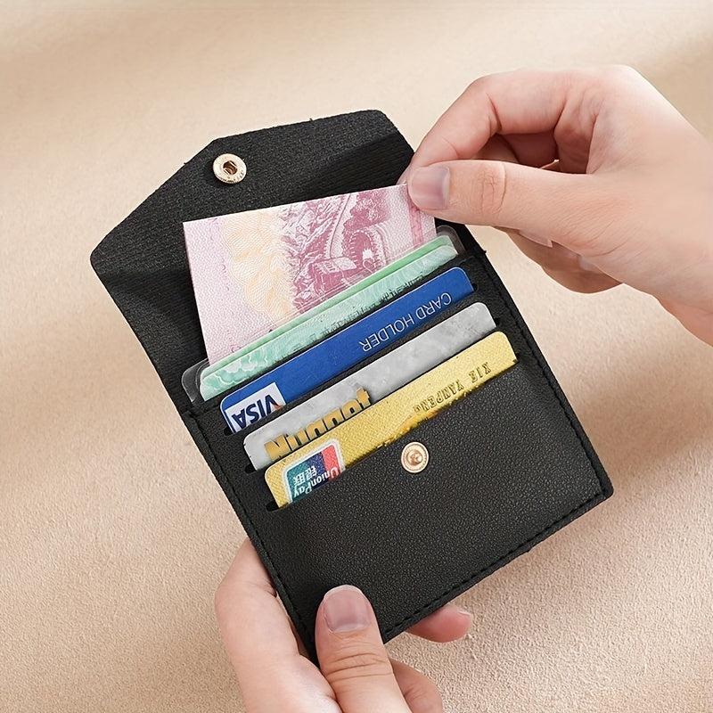 Hasp Card Holder Ultra thin Wallet Small Light Card Slot