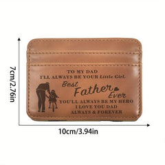Dad Men's Business Card Holder From Daughter