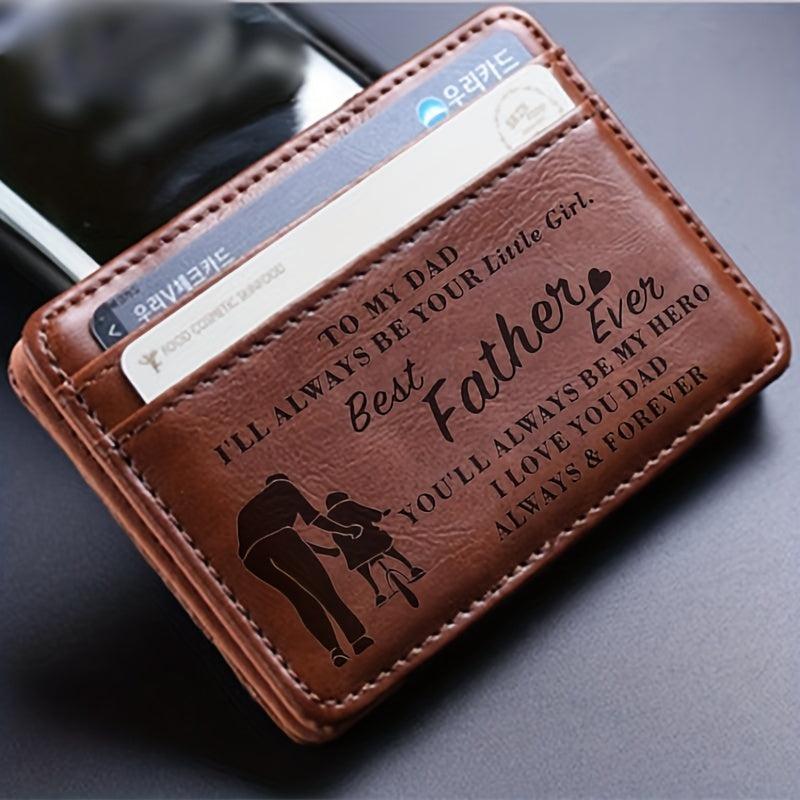Dad Men's Business Card Holder From Daughter