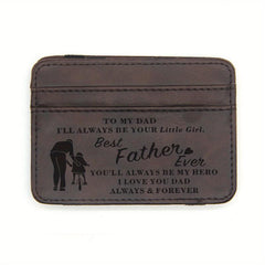 Dad Men's Business Card Holder From Daughter
