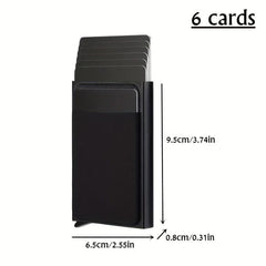 RFID Blocking Aluminum Wallet Money Pouch ID Credit Card Holder