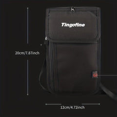 Waterproof Nylon Small Crossbody Bag RFID Blocking Cellphone Shoulder Purses