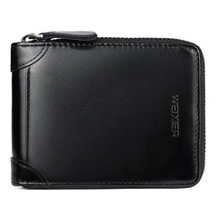 WEIXIER Men's Clutch Bag Retro Small Business Handbag Zipper Wallet