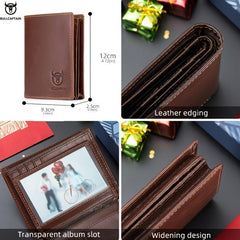 Captain Cow Leather Men's Wallet Large Capacity Driver's Leather Wallet