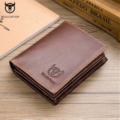 Captain Cow Leather Men's Wallet Large Capacity Driver's Leather Wallet