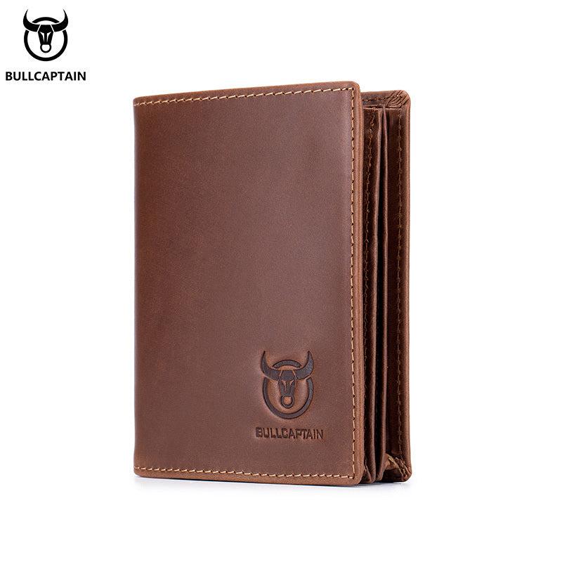 Captain Cow Leather Men's Wallet Large Capacity Driver's Leather Wallet