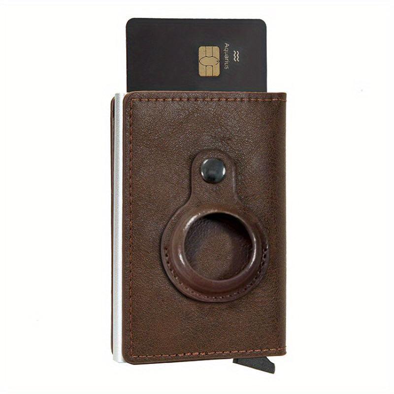 RFID Blocking Credit Card Holder Wallet with AirTag Card Holder Tracker