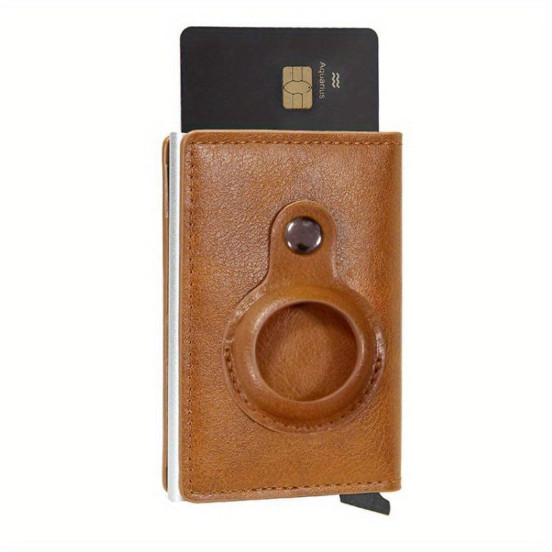 RFID Blocking Credit Card Holder Wallet with AirTag Card Holder Tracker