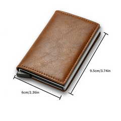 RFID Blocking Credit Card Holder Wallet with AirTag Card Holder Tracker