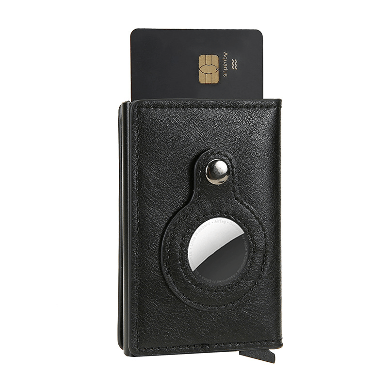 RFID Blocking Credit Card Holder Wallet with AirTag Card Holder Tracker
