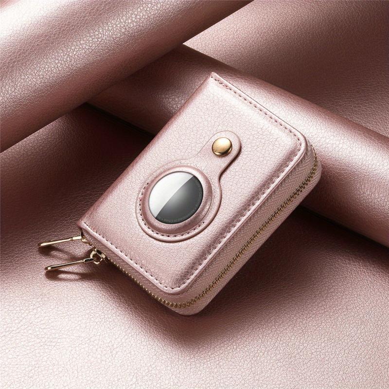 Men's RFID Blocking Card Holder w/ Airtag Locator & Coin Purse