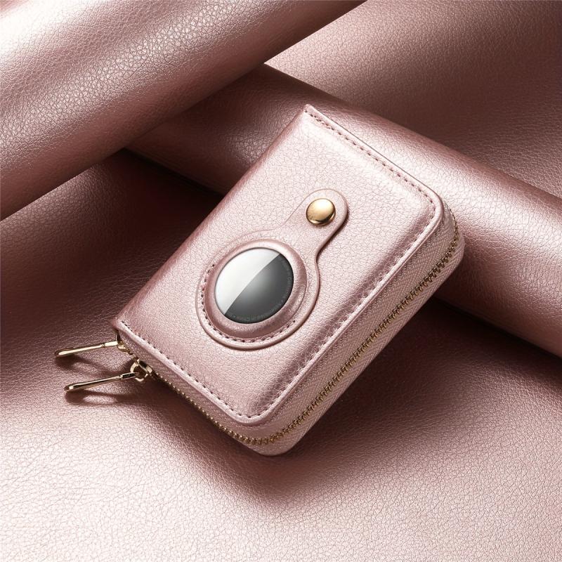 Men's RFID Blocking Card Holder w/ Airtag Locator & Coin Purse