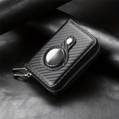 Men's RFID Blocking Card Holder w/ Airtag Locator & Coin Purse