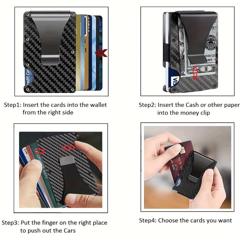 RFID Blocking Card Holder Automatic Pop up Credit Card Holder