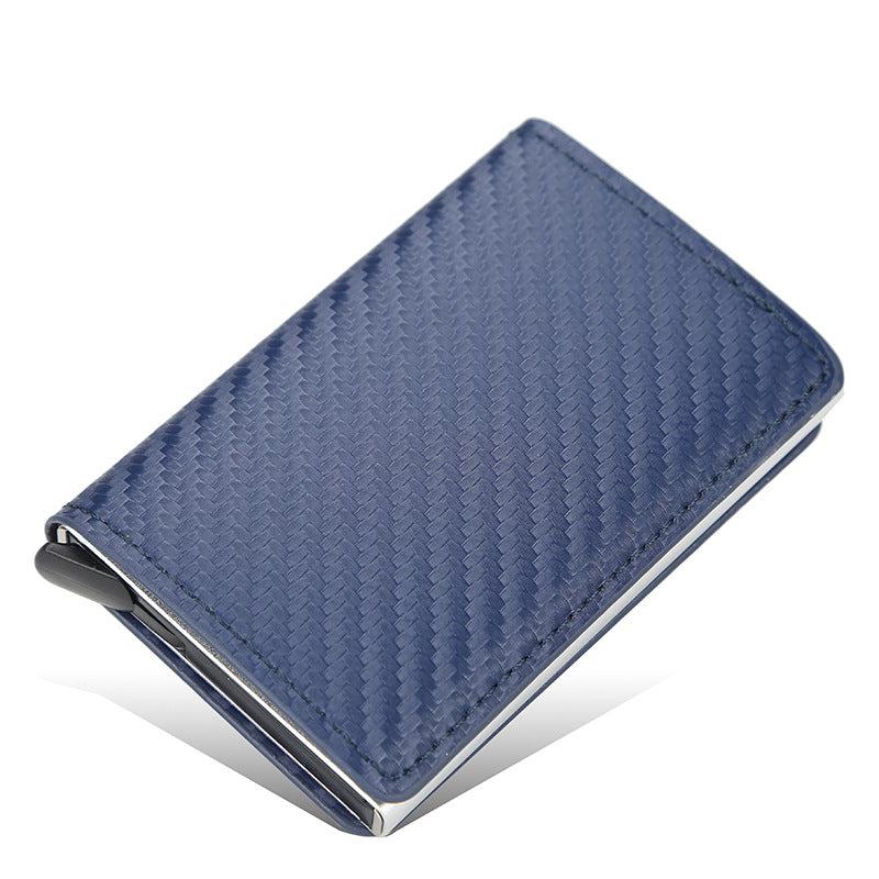 Men's Plaid Slim Automatic Pop Up Card Holder