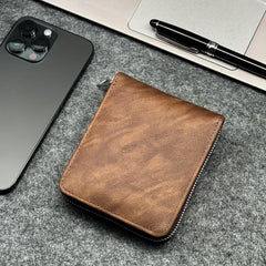 Men's Retro Letter Short Wallet With Card Slots Large Capacity