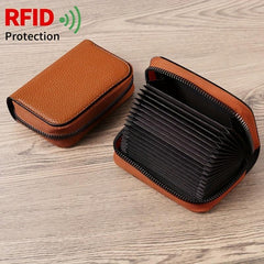 Casual Anti-theft PU Leather Credit Card Storage Bag