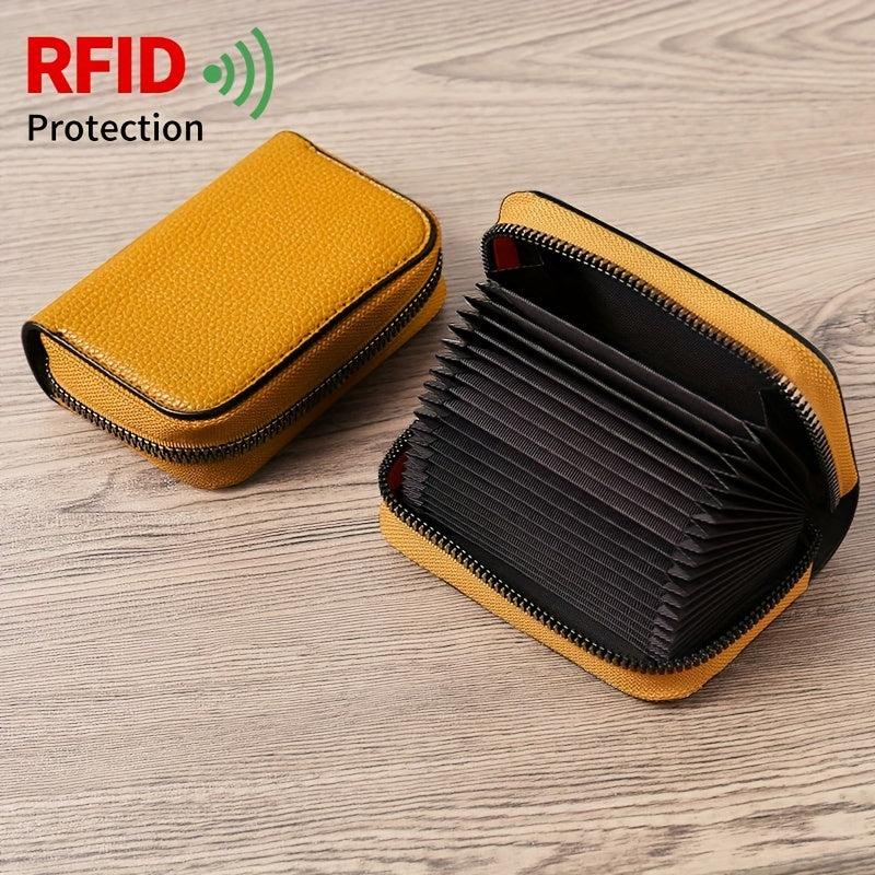 Casual Anti-theft PU Leather Credit Card Storage Bag