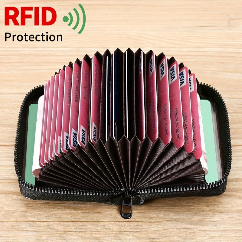 Casual Anti-theft PU Leather Credit Card Storage Bag