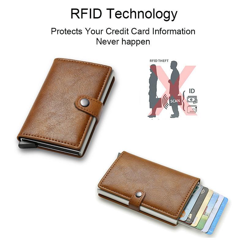 RFID Blocking Carbon Fiber Credit Card Holder Wallet