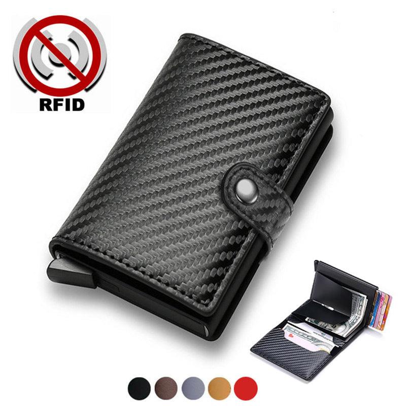 RFID Blocking Carbon Fiber Credit Card Holder Wallet