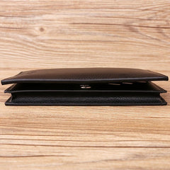 Men's Large Capacity Wallet with Zipper Closure