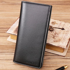 Men's Large Capacity Wallet with Zipper Closure