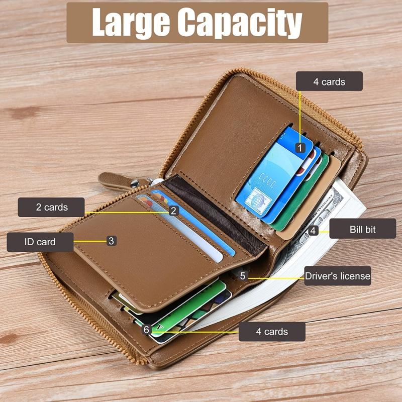 Men's Slim Flip Wallet - Holds Up To 13 Cards