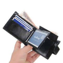 Men's Crocodile Pattern PU Leather Wallet