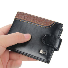 Men's Crocodile Pattern PU Leather Wallet