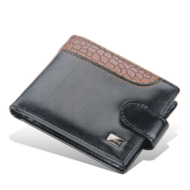 Men's Crocodile Pattern PU Leather Wallet
