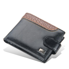Men's Crocodile Pattern PU Leather Wallet