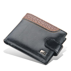 Men's Crocodile Pattern PU Leather Wallet