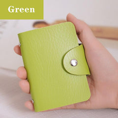 24 Card Slots PU Leather Credit Card Holder Business Card Holder