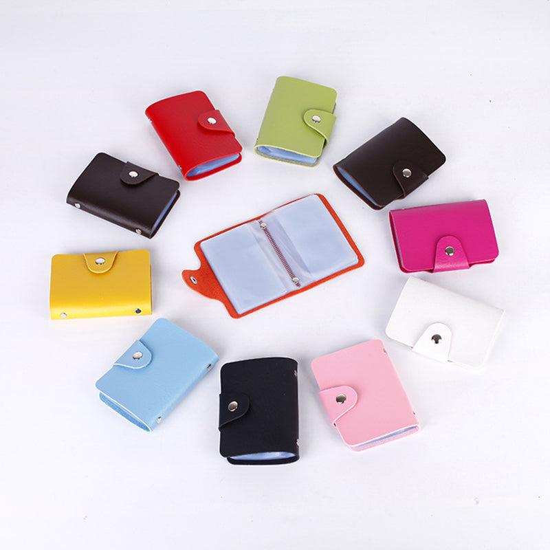 24 Card Slots PU Leather Credit Card Holder Business Card Holder